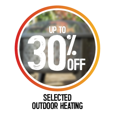Up To 30% Off Selected Outdoor Heating | Shop Now